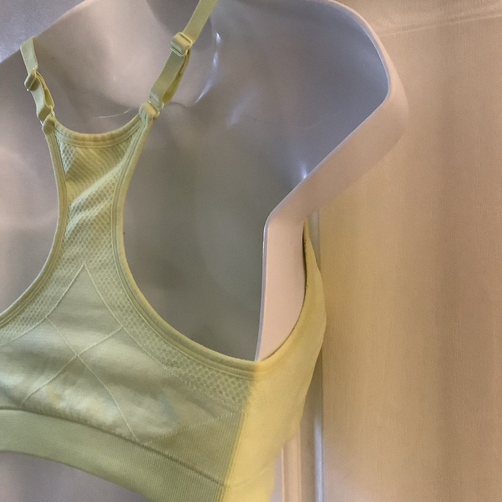 Women's Yellow Sports Bra - Picture 7 of 8